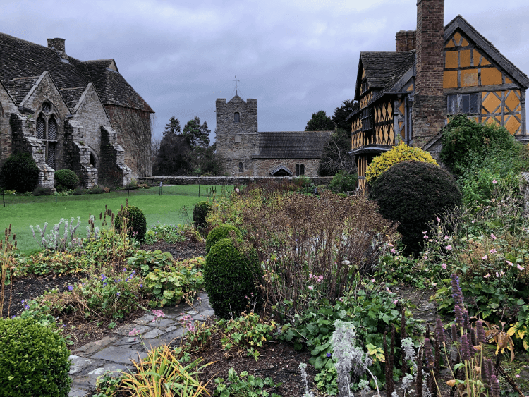 The church within the walls of Stokesay Castle